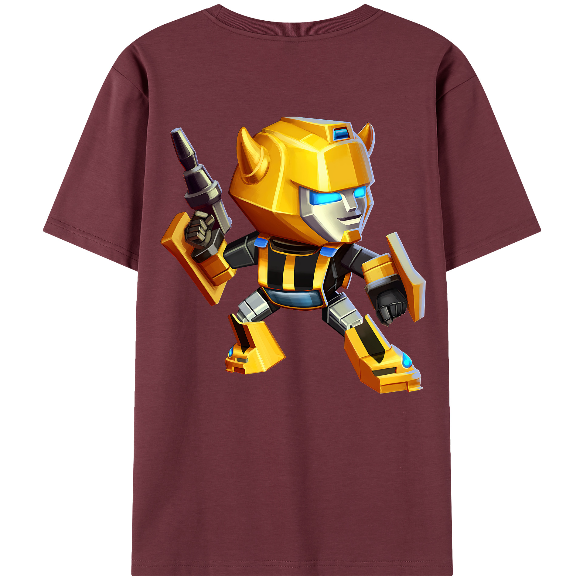（画像用） Transformers トランスフォーマー 綿100％半袖Tシャツ（背面プリント）